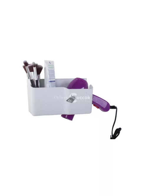 Hajszárító tartó polc fali szervező