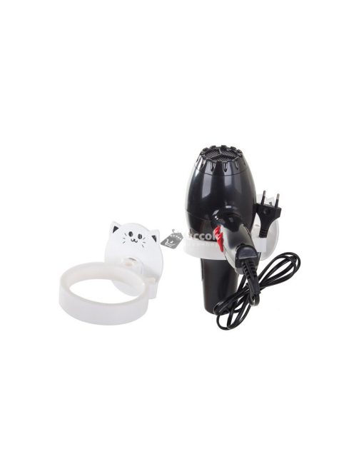 Fürdőszobai falra szerelhető hajszárító tartó - Praktikus tárolás a fürdőszobában.