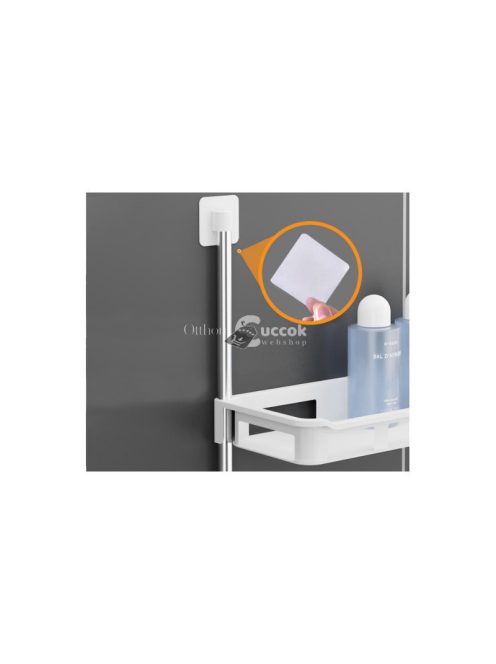 Háromszintes fürdőszobai polc WC tároló állvány