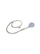 Zuhanykészlet kézi zuhanyfejjel, 3 funkciós zuhanytartóval és tömlővel.