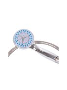 Zuhanykészlet kézi zuhanyfejjel, 3 funkciós zuhanytartóval és tömlővel.