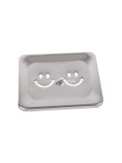 Fém szappantartó fürdőszoba polccal