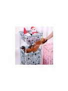 Két polcos ruhás kosár - praktikus tárolás, ruhák szortírozása, mosás előkészítése.