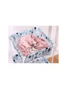 Két polcos ruhás kosár - praktikus tárolás, ruhák szortírozása, mosás előkészítése.