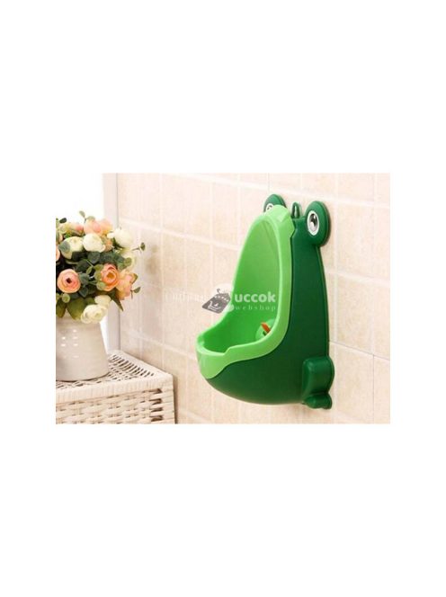Fiú gyerek falra szerelhető béka piszoár - gyerek WC, falra szerelhető piszoár, fiú gyerek piszoár, béka alakú piszoár