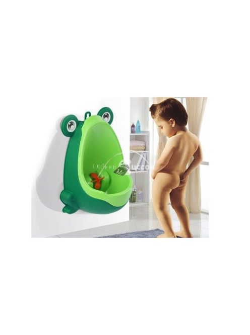 Fiú gyerek falra szerelhető béka piszoár - gyerek WC, falra szerelhető piszoár, fiú gyerek piszoár, béka alakú piszoár