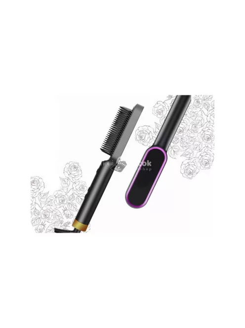 Hajsimító hajkiegyenesítő kefe