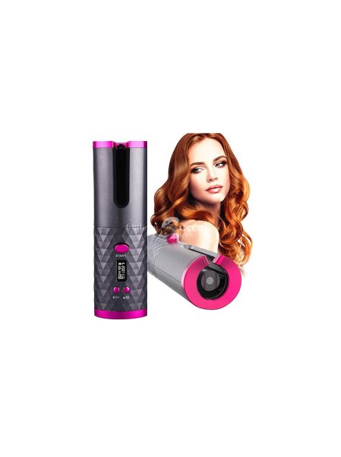 Automata LCD hajgöndörítő - hajformázó eszköz - göndör haj készítő - digitális hajcsavaró