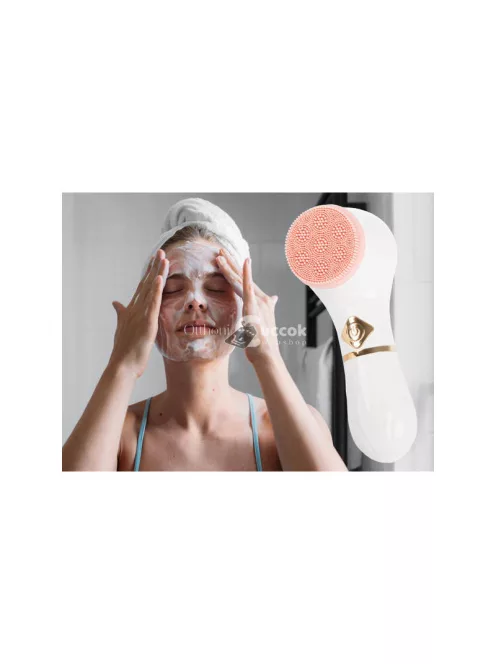 Arcmasszírozó hanghullám kefe