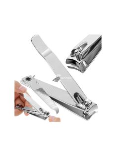   Erős acél körmösvágó nagy méretű körömreszelővel - Körömvágó erős acélból, nagy méretű, körömreszelővel