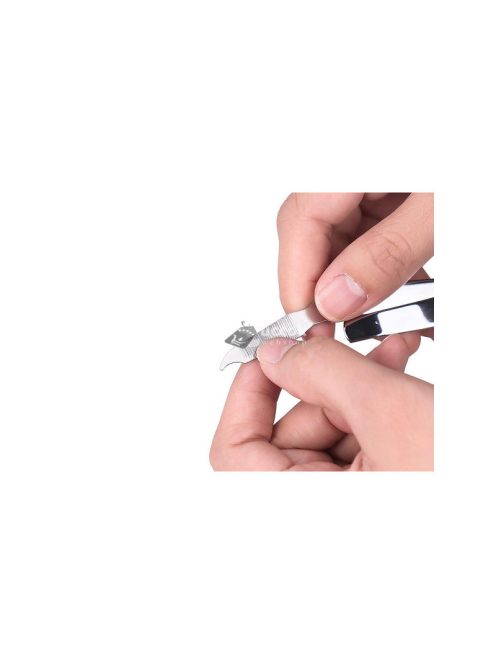 Erős acél körmösvágó nagy méretű körömreszelővel - Körömvágó erős acélból, nagy méretű, körömreszelővel