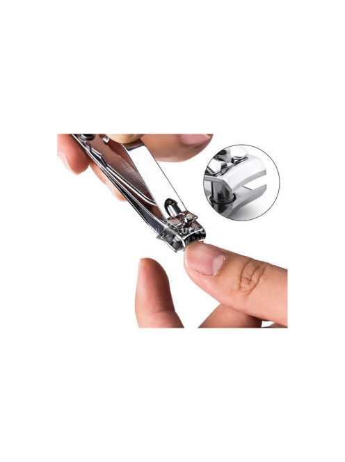 Erős acél körmösvágó nagy méretű körömreszelővel - Körömvágó erős acélból, nagy méretű, körömreszelővel