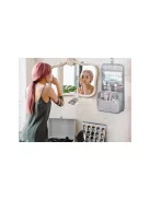 Sminktároló utazó fürdőszobai szervező - praktikus tárolás, utazáshoz ideális, könnyen felakasztható