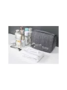 Sminktároló utazó fürdőszobai szervező - praktikus tárolás, utazáshoz ideális, könnyen felakasztható