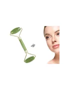 Zöld jáde görgős arc masszírozó - természetes bőrápolás és relaxáció - jade görgős masszírozó - arcápolás - bőrápolás