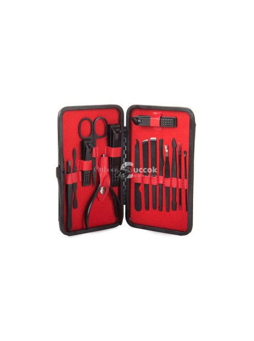 Manikűr készlet körömvágó ollóval 16 elemes tokban