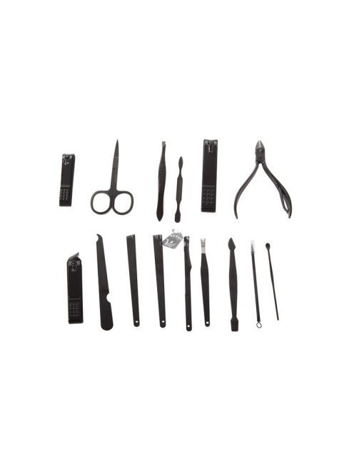 Manikűr készlet körömvágó ollóval 16 elemes tokban