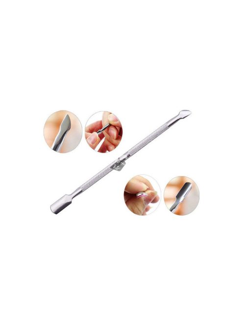 Nemesacél körömápoló spatula és kaparó hibrid körömápoláshoz