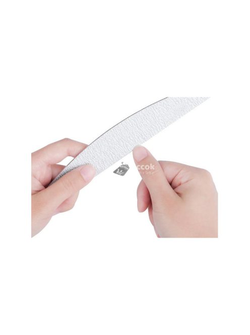 Kétoldalas körmölő fájl 100/180 zebramintás hajó