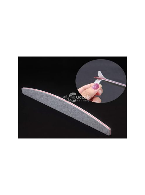 Kétoldalas körmölő fájl 100/180 zebramintás hajó