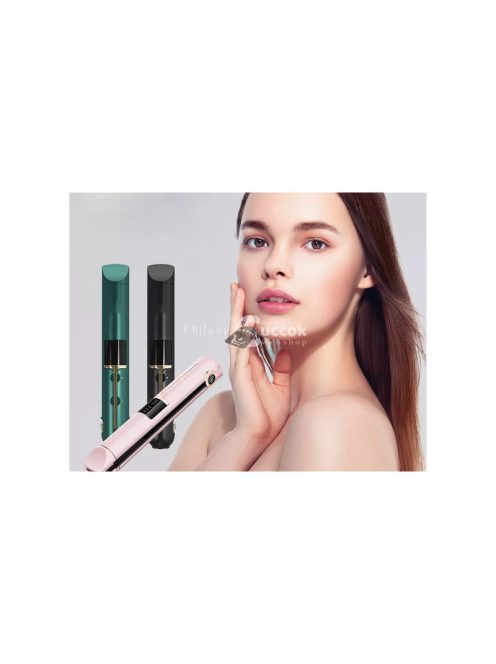 Hajsimító kerámia LCD kijelzővel, 2in1 állítható