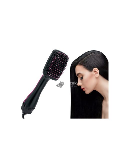Kétfunkciós hajszárító és hajkiegyenesítő kefe - hajformázó eszköz