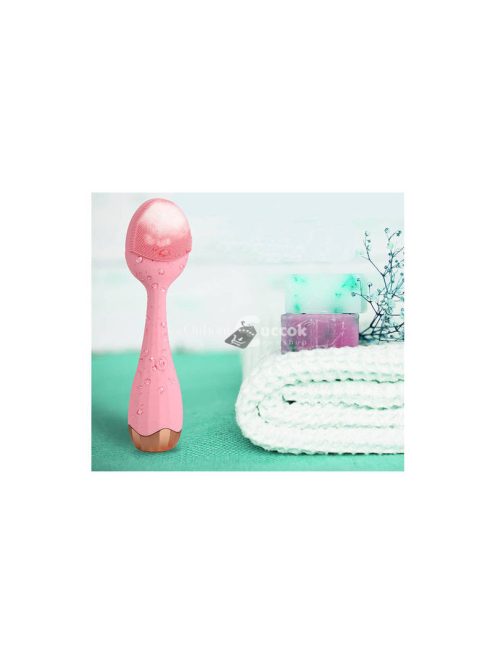 Arclemosó kefe rezgő masszírozóval - bőrápolás, arcápolás, tisztítás, szépségápolás, rezgő kefe, arctisztító