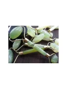 Jáde görgős arc masszírozó - természetes jáde kövekkel, arcápoláshoz, ránctalanításhoz, pihentető masszázsért.