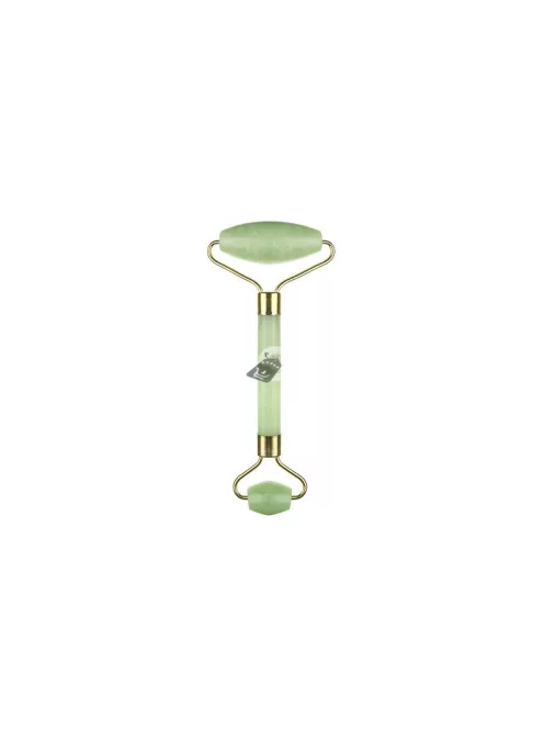 Jáde görgős arc masszírozó - természetes jáde kövekkel, arcápoláshoz, ránctalanításhoz, pihentető masszázsért.