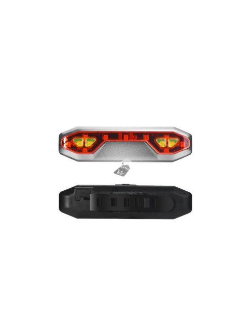 Erős hátsó LED kerékpárlámpa USB töltéssel - bicikli hátsó lámpa