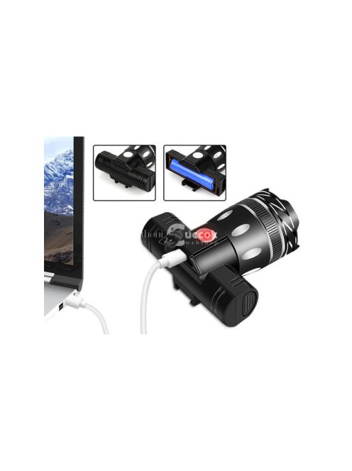 Kerékpár lámpa LED T6 szett elöl-hátul