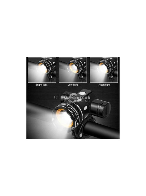 Kerékpár lámpa LED T6 szett elöl-hátul