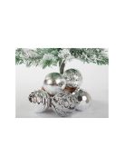 Karácsonyfadíszek 6cm-es készletben, 16 db dísz szent ünnepi mintákkal