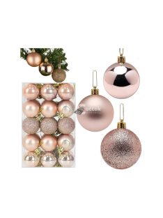   Karácsonyfadíszek 30 darab arany csillogó matt - Karácsonyi díszek, arany díszek