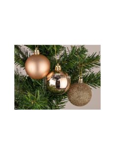   Karácsonyfadíszek 30 darab arany csillogó matt - Karácsonyi díszek, arany díszek