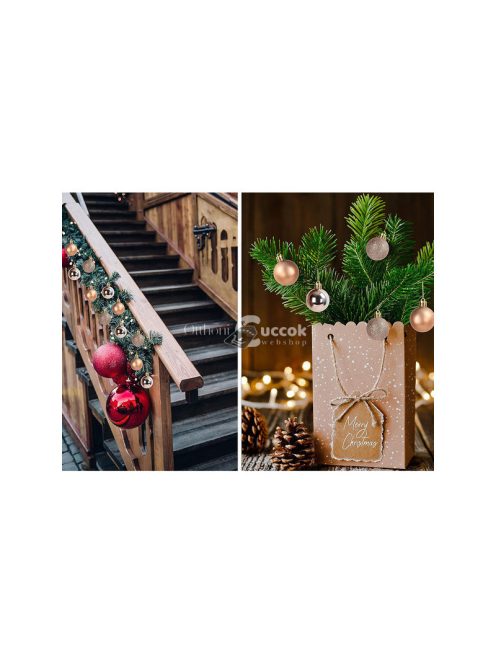 Karácsonyfadíszek 30 darab arany csillogó matt - Karácsonyi díszek, arany díszek