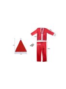 Karácsonyi Mikulás jelmez fiúknak sapka szakáll