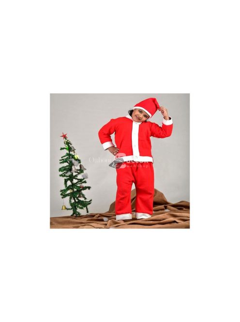 Karácsonyi Mikulás jelmez fiúknak sapka szakáll