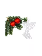 Karácsonyfa angyal díszek 3db csillogó gömbök - Karácsonyi dekoráció - Ünnepi díszek - Karácsonyi angyalok