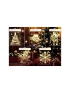 3D színes üveg ablakdísz karácsonyi fények