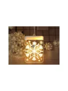 3D színes üvegablak dísz karácsonyi fények