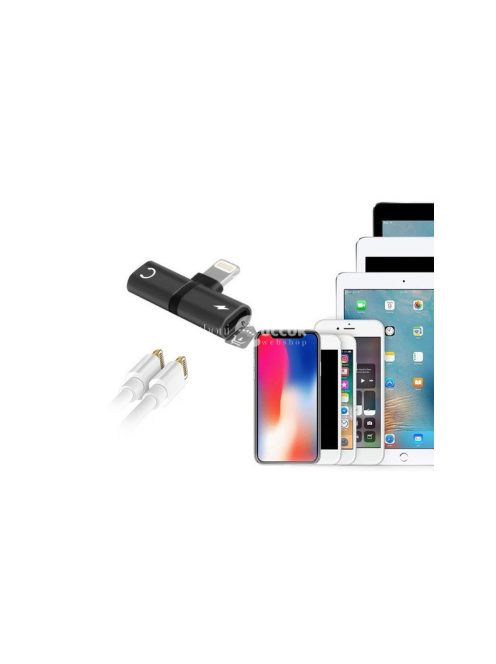 Villám adapter iPad iPhone 2 az 1-ben töltés adatkábel
