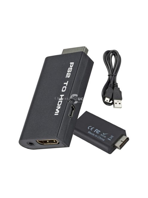 PS2 HDMI átalakító hangkonverterrel - PS2 HDMI adapter - PS2 HDMI átalakító - PS2 HDMI hangadapter - PS2 HDMI konverter