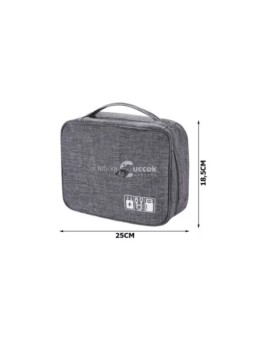 Utazási szervező táska töltőkhöz és kábelekhez