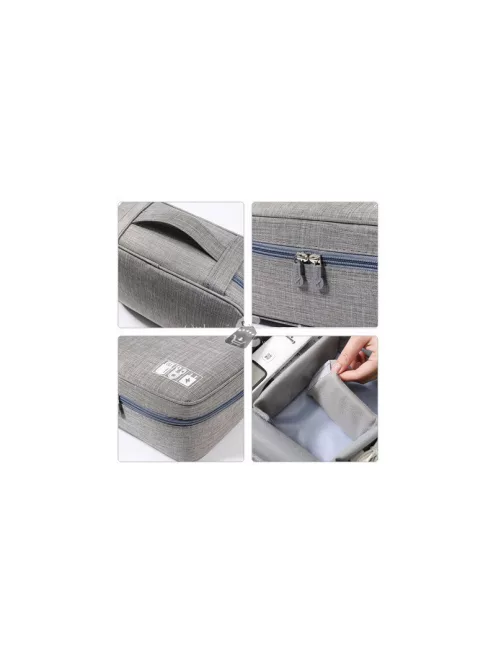 Utazási szervező táska töltőkhöz és kábelekhez