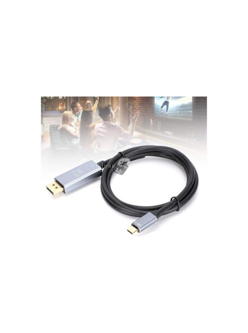 Kijelzőport USB-C 1.4 videó hang USB-C 8K 4K 2K kábel 1.8m
