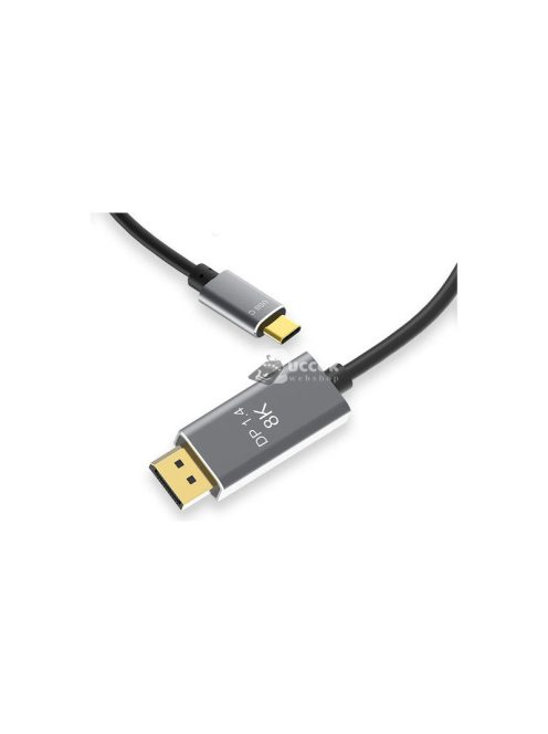 Kijelzőport USB-C 1.4 videó hang USB-C 8K 4K 2K kábel 1.8m