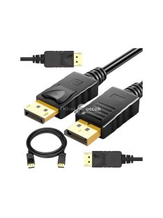   8K 4K 2K 1.5m Hang- és Videókábel DisplayPort csatlakozóval