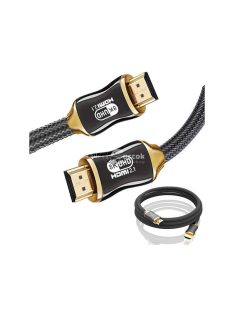   Magas sebességű HDMI 2.1 videó kábel arany csatlakozóval 3 méter - 8K 60Hz, 4K 120Hz támogatással