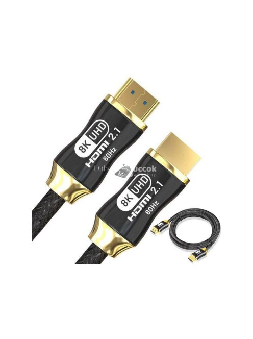 HDMI 2.1 videó kábel Ultra High Speed 8K 60Hz 4K 120Hz HQ arany 1.5m